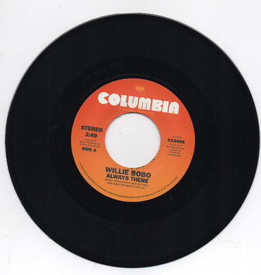 WILLIE BOBO Always There / Comin' Over Me - New Jazz Funk 45 (Expansion) 70s
