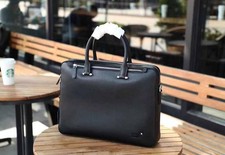 Montblanc Black Pebbled Leather Briefcase 39 29 6cm Top Handle Work Bag