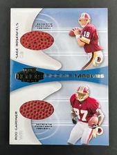 2001 Playoff Honors #RT-5 Sage Rosenfels / Rod Gardner Rookie Tandem Footballs