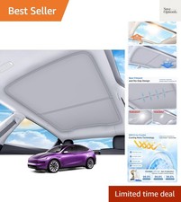 2026 Upgrade Sunshade Roof for Tesla Model Y Accessories 2026-2025  No-Gap/...