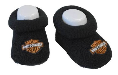 Harley-Davidson Baby Booties, Schwarz, Für Babys