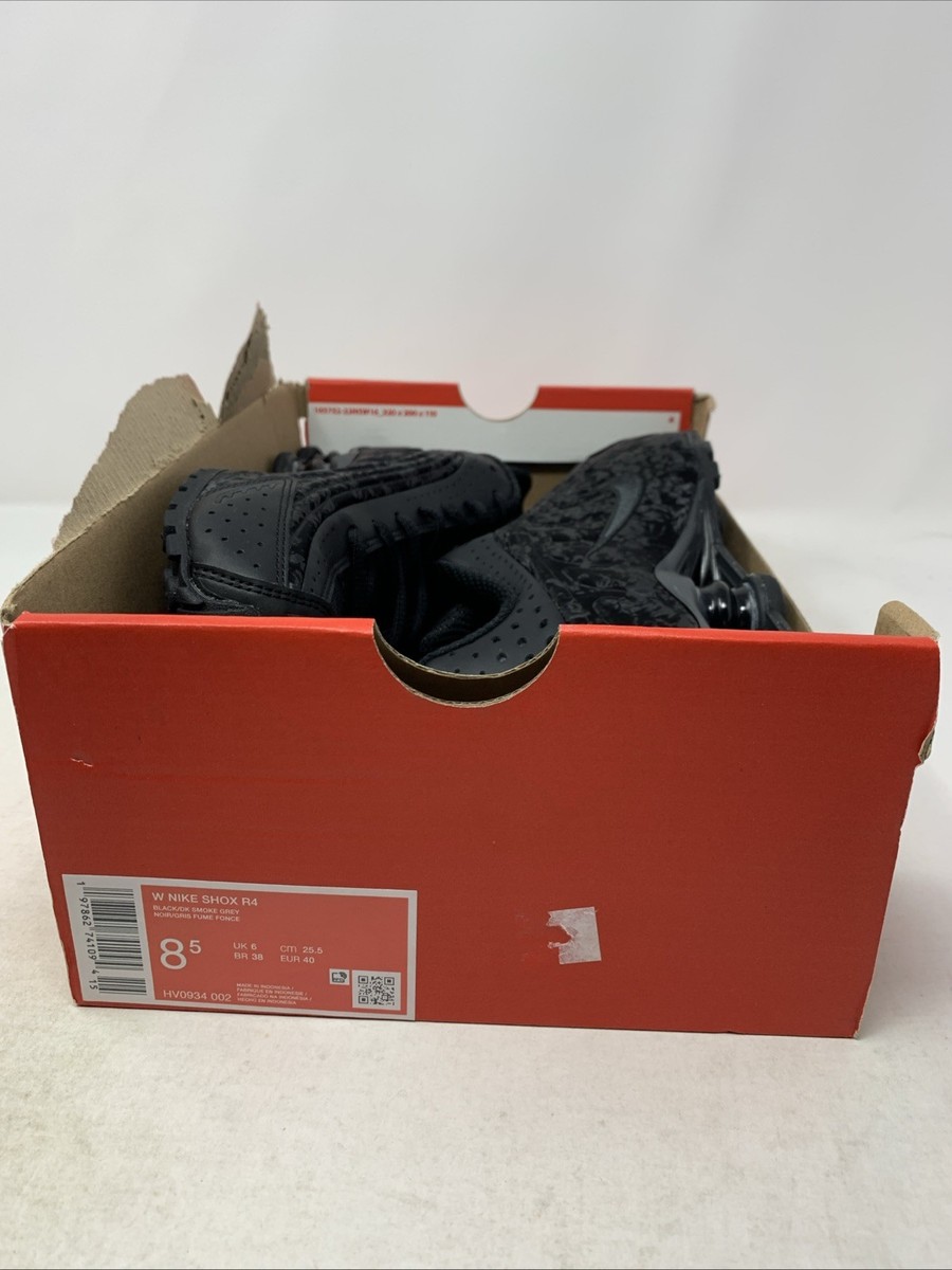 Nike Shox R4 Floral Black Sneakers, Size 8.5 HV0934-002 BNIB | eBay