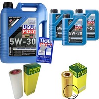 Inspektionspaket 8L Liqui Moly Longtime 5W-30 FüR BMW X3 E83 3.0D 5Er Touring