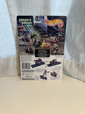 Mattel 1995 Hot Wheels Crash & Smash Bikes w/Judge Dredd | eBay