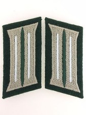 WWII German Army Infantry enlisted mans collar patches  Heer Cloth collar tabs.