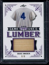 2022 Leaf Duke Snider #GUL-35 Bronze Game Used Jumbo Lumber /8 #GUL-28