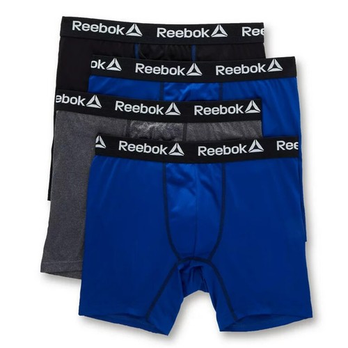 4 OR 6 Pack REEBOK Men STRETCH Boxer Briefs PERFORMANCE MEDIUM LARGE XLARGE $34 - Picture 22 of 33