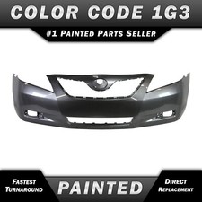 New Painted 1g3 Gray Front Bumper Cover Fascia For 2007-2009 Toyota Camry
