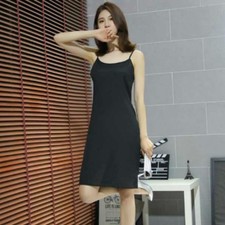 Women Chiffon Slips Spaghetti Under Dress Petticoat Chemise Camisole Nightwear