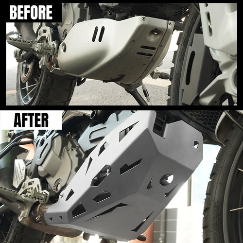 For Ducati Desert X 2022-2024 Steel Engine Base Chassis Guard Cover Protection - Foto 2 di 9