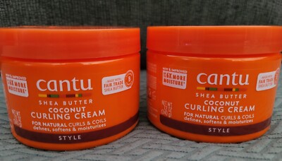 Cantu-Shea Butter Coconut Curling Cream 12oz / totaling 24oz for 2 Pack