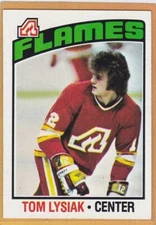 1976-77 TOPPS HOCKEY TOM LYSIAK #174 FLAMES EXMT *A14054
