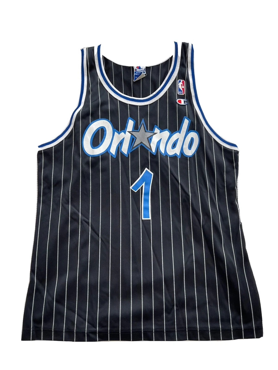 Vtg Champion NBA Orlando Magic Pinstripe Penny Hardaway Jersey