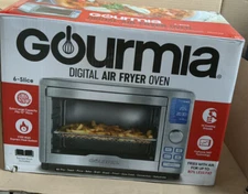 ✅ Gourmia Digital Stainless Steel Toaster Oven Air Fryer – Silver👌