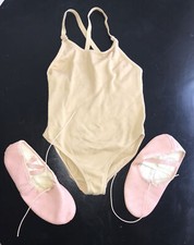 Ballet Girls M Nude Leotard 2 So Danca Ballet Leotard 2 Right Foot Ballet Shoes