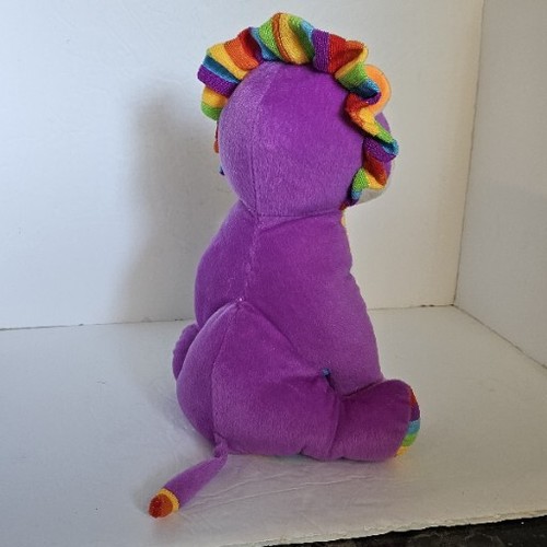 NEN Zuckerbrot Löwe Plüschtier 2013 lila Regenbogen Kuscheltier 11" kuschelig - Bild 4 von 11