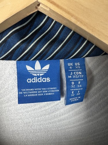 Sudadera Chándal adidas Blanco Azul TALLA XS Mujer Chaqueta de X-Small - Imagen 4 de 8