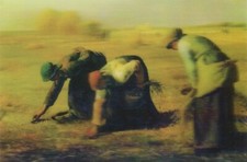 The Gleaners by Jean Francois Millet HUGE 3-D Lenticular Picture 22 x 14 inch
