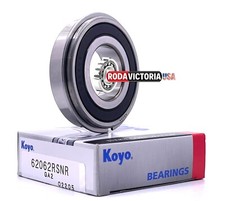 KOYO JAPAN 6206 2RS NR Deep Groove Ball Bearing 30x 62x16mm RUBBER SEALED  SNAP