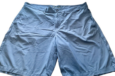 Travis Mathew Proceed With Caution Thin Blue/black Men s Chino Golf Shorts 40