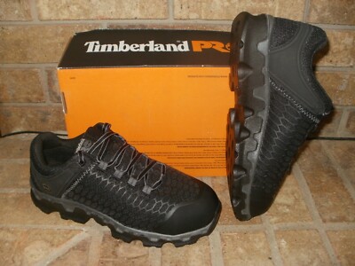 Timberland PRO Powertrain Sport EH Alloy Toe Lace Up Black Work Shoe 8 M SRP$110