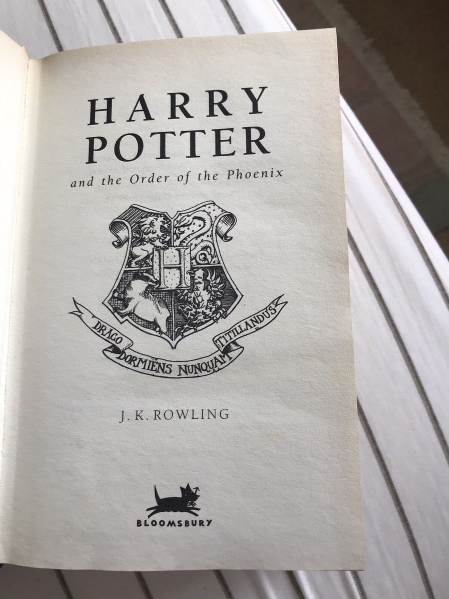 harry potter and the order of the phoenix ISBN 0 7475 5100 6 | eBay UK