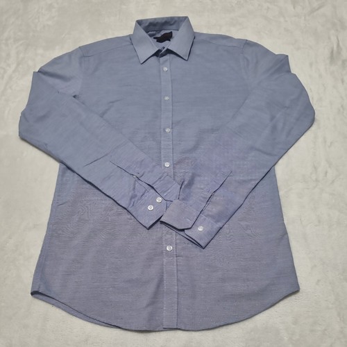RED HERRING MENS SLIM FIT BLUE STRIPED SHIRT 14.5 - Picture 5 of 7