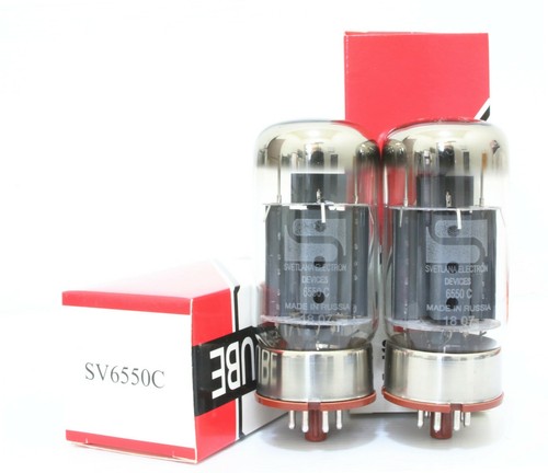 (2pcs) Match 1 pair Svetlana 6550 tubes for amplifier KT-88 ( Cryo Treatment ) - Picture 2 of 6