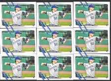 BRADY SINGER LOT OF (23) 2021 TOPPS UPDATE SERIES BASE ROOKIE DEBUT RC #US222