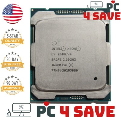 Intel Xeon E5-2618L V4 2.20GHz 10-Core 25MB LGA2011-3 Server CPU Processor SR2PE