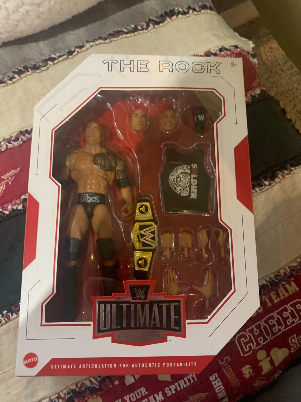 Bandai Tamashii Nations - WWE - Figuarts - The Rock, Action Figure 15 Cm, Collezionabile