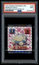 Pokemon Japanese Amada Sticker 1997 385 Snorlax Holo Collection PSA 9 80169925