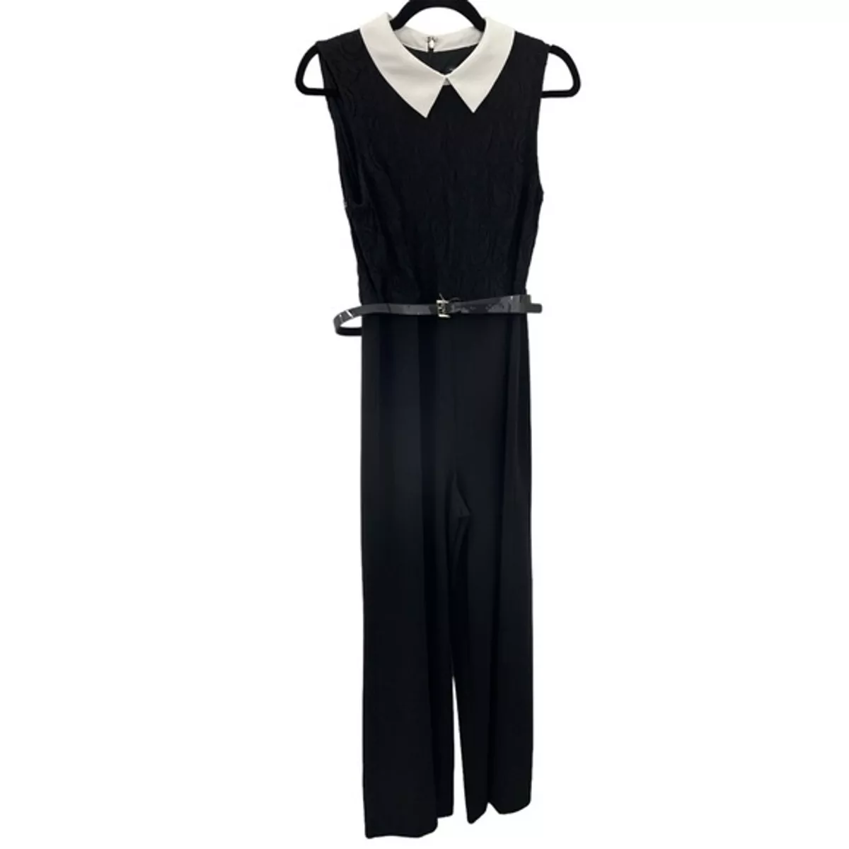 Tommy hilfiger black and white jumpsuit sales