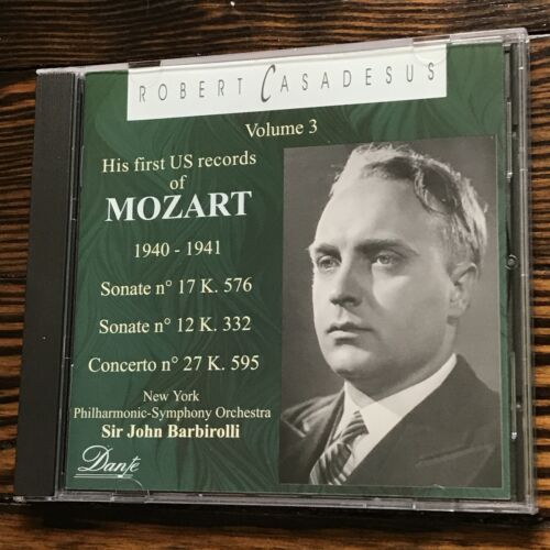 Robert Casadesus, Vol. 3 (Dante) (Audio CD): His First US Records of Mozart: P.. - Afbeelding 1 van 2