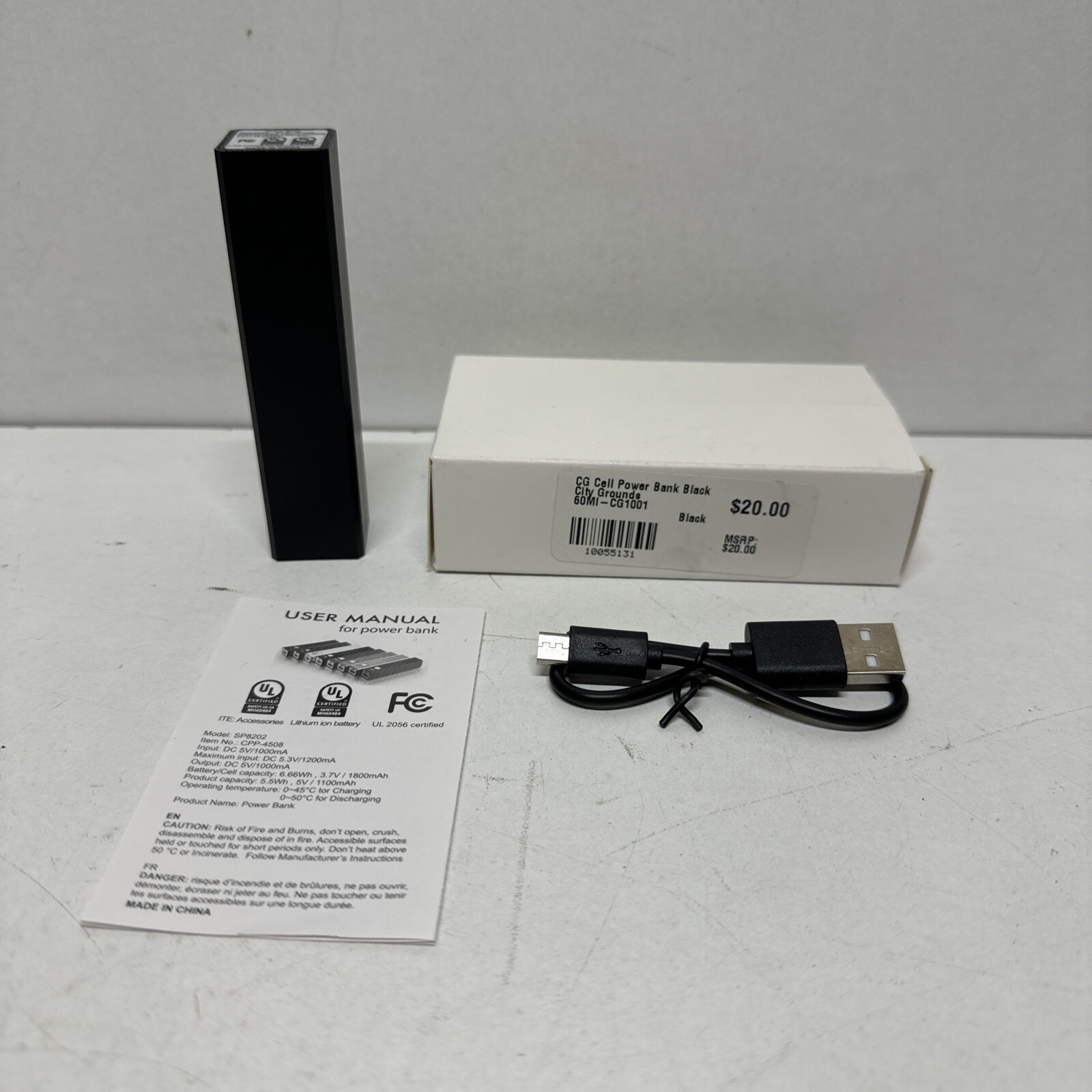 SP8202 1000mAh Compact Power Bank 5V Fast Portable Charger-image