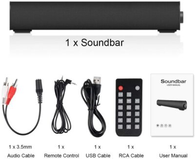 Remote Control Insignia Soundbar Home Theater Speaker With