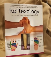 Reflexology: Improve Your Health and De-Stress Your Mind Book, CD, Foot Roller 