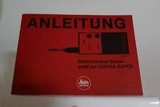 #A0009 - 22 Seiten Anleitung für Leica Steuergerät zur Leicina Super 