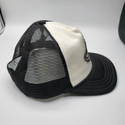VANS OFF THE WALL Adjustable Snapback Trucker Hat Cap Black White
