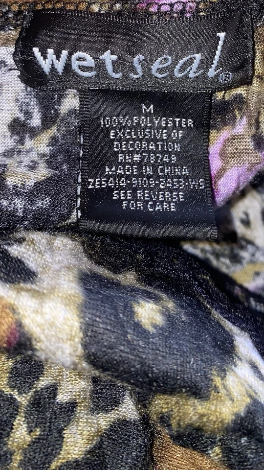 Y2K Wet Seal Sz M Womens Purple Floral Babydoll Lace Fairy Kawaii Cami Tank Top - Image 4 of 4