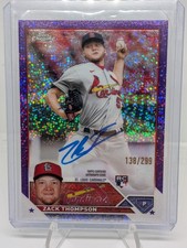 2023 Topps Chrome Zack Thompson Purple Speckle Refractor Auto /299 RC #RA-ZT SP