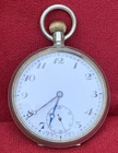 Antique c1900s Dimier Freres & Cie DF&C Pocket Watch 50mm Nickel Case Swiss Made