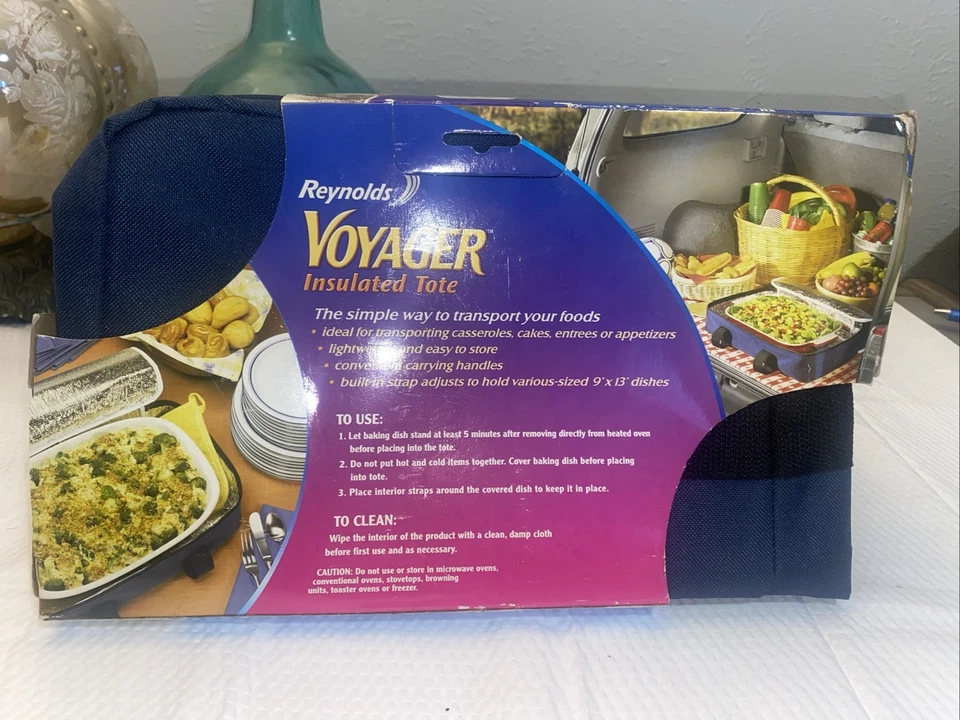 Reynolds Voyager Insulated Tote Fits Most 9 X 13 Baking Dishes- BRAND NEW 2003 - Image 2 of 3