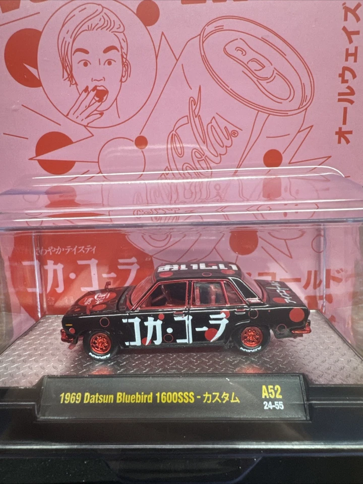 M2 Machines RED CHASE R52  Coca-Cola 1969 Datsun Bluebird 1600SSS ( 1 Of 750 ) - Image 3 of 3