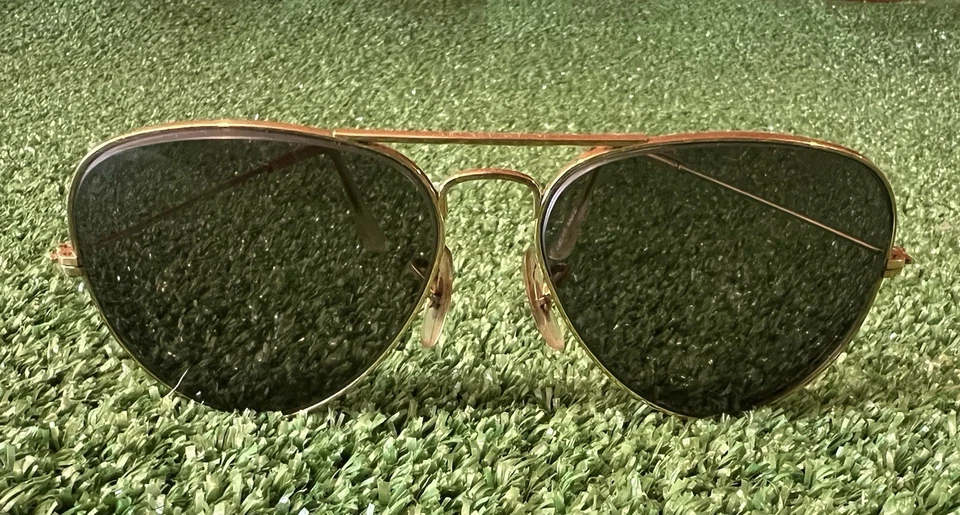 De colección Años 70/80 LO 205 B&L Ray-ban Aviator Dorado EE. UU. Foto 2 de 4