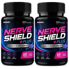 NerveShield + Cápsula Avanzada Salud Cerebral y Función Nerviosa Apoyo (Paquete de 2)