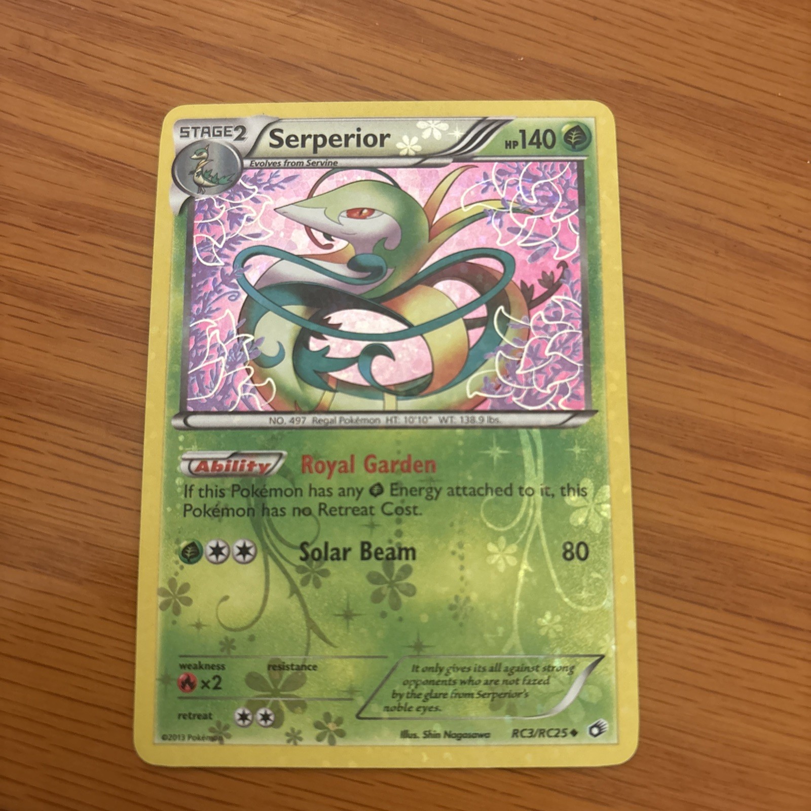 Serperior RC3/RC25 Legendary Treasures Radiant Collection Holo Near Mint NM