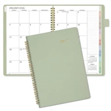 2026-2027 Monthly Planner 7.3"x10.1" - 2-Year (Jan 2026 - Dec 2027), Vegan Le...
