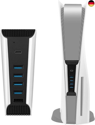 Mcbazel 5 Port PS5 USB Erweiterung, USB 2.0 Hub Hochgeschwindigkeits Ladegerät 