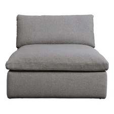 Moe's Home Collection Miles Outdoor Chaise Fabric Gray